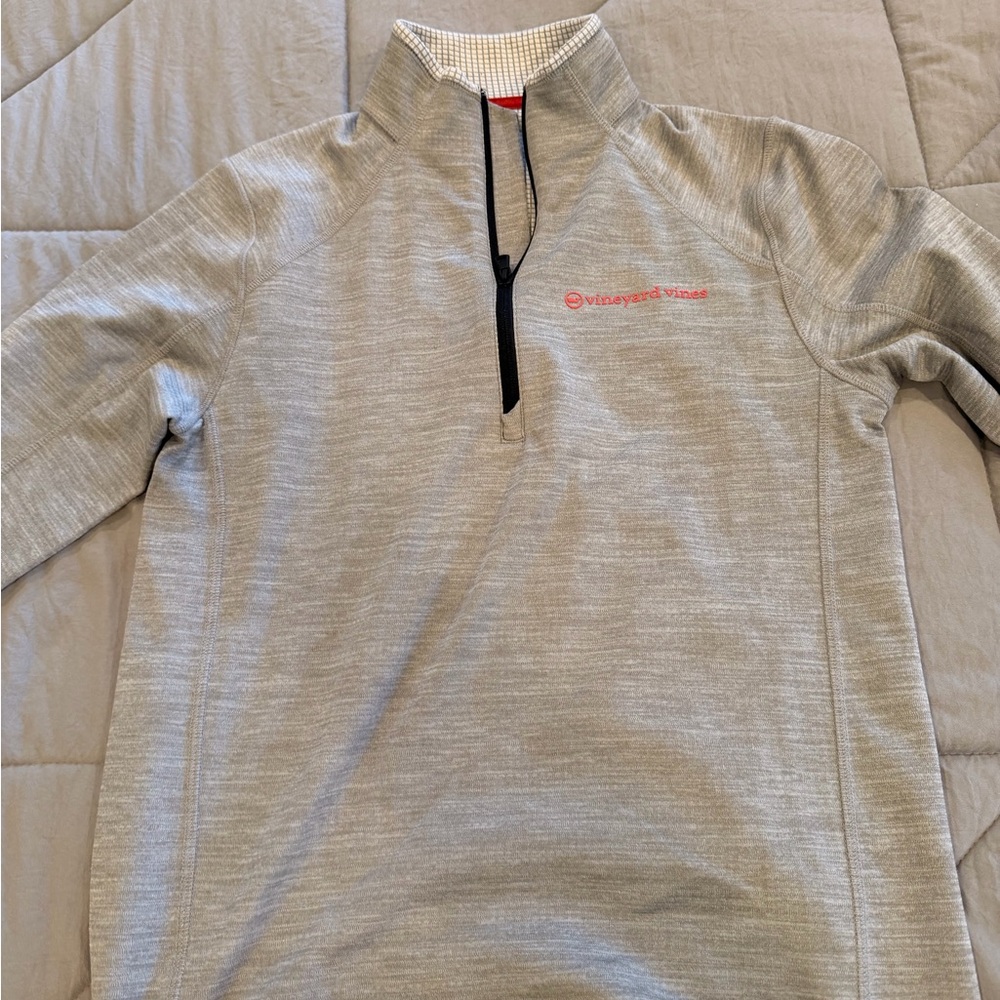 Vineyard Vines Light Gray Performance Pullover